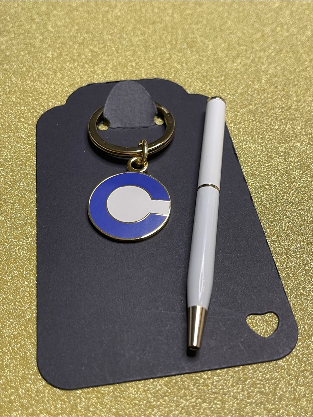 Coach C Logo Keychain and a White Coach Pen - Picture 5 of 5